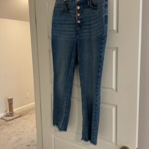 Women's Blue High-Waisted Jeans